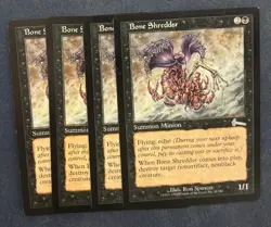 MTG 4X URZA'S LEGACY BONE SHREDDER NM MAGIC THE GATHERING ENGLISH CREATURE BLACK - Image 3