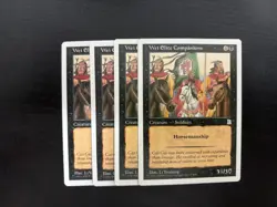 MTG 4X PORTAL THREE KINGDOMS WEI ELITE COMPANIONS NM ENGLISH P3K UNCOMMON BLACK - Image 1