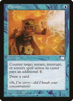 MTG 4X WEATHERLIGHT DISRUPT NM MAGIC THE GATHERING INSTANT COMMON BLUE ENGLISH - Image 4