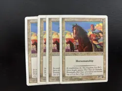 MTG 4X PORTAL THREE KINGDOMS SHU CAVALRY NM P3K WHITE CREATURE ENGLISH COMMON - Image 3