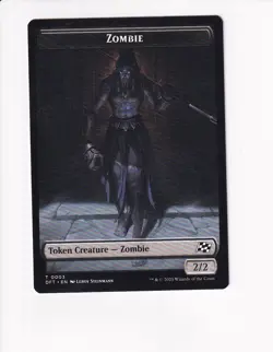 MAGIC MTG COMMANDER: AETHERDRIFT DOUBLE TOKEN ZOMBIE 0003 / ZOMBIE DRF 0007 (#1) - Image 2