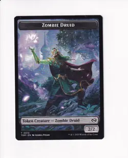 MAGIC THE GATHERING TARKIR DRAGONSTORM DOUBLE TOKEN ZOMBIE DRUID / TREASURE (#1) - Image 1