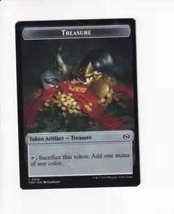 MAGIC THE GATHERING TARKIR DRAGONSTORM DOUBLE TOKEN ZOMBIE DRUID / TREASURE (#1) - Image 2