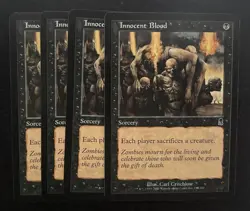 MTG 4X ODYSSEY INNOCENT BLOOD NM ENGLISH MAGIC THE GATHERING COMMON SORCERY - Image 1