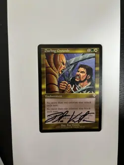 MTG ARTIST PROOF INVASION DUELING GROUNDS SIGNED BY PETE VENTERS ENCHANTMENT - Image 1