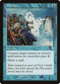 MTG 4X INVASION DISRUPT NM ENGLISH MAGIC THE GATHERING BLUE COMMON INSTANT - Image 5