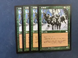 MTG 4X JAPANESE WEATHERLIGHT ARCTIC WOLVES NM MAGIC THE GATHERING GREEN UNCOMMON - Image 5