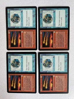 MTG 4X APOCALYPSE FIRE / ICE NM ENGLISH MAGIC THE GATHERING RED BLUE INSTANT - Image 2