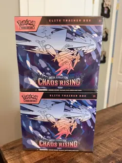 2x Pokemon Chaos Rising Elite Trainer Box Factory Sealed ETB NEW - Image 1