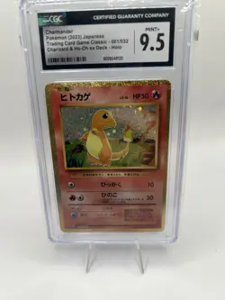 Pokemon Charmander Holo CGC 9.5 Classic Deck 2023 Japanese #001/032 - Image 2