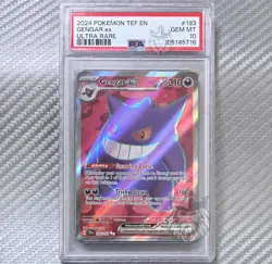Gengar ex PSA 10 📈2024 Pokemon SV05 Temporal Forces (TEF) 193/162 UR Ultra Rare - Image 1