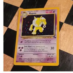 Pokemon Hypno 8/62 Holo Rare Fossil Set 90 HP 1999 Pokemon Vintage Base Set - Image 1