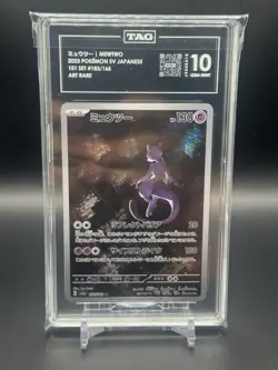 2023 Pokemon SV 151 Set Japanese 183/165 Mewtwo Art Rare TAG 10 (984) - Image 1