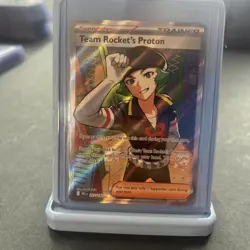Pokemon Team Rocket's Proton Trainer Ultra Rare Holo Sv10 Destined Rivals 227/1… - Image 1