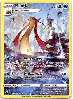Pokemon TCG Milotic TG02/TG30 Silver Tempest Full Art Holo Rare Near Mint - Image 1