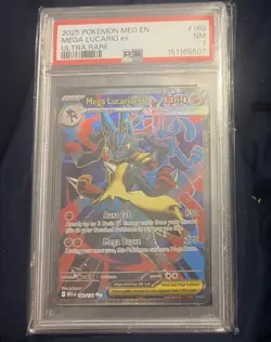 PSA 10 Mega Lucario EX 160/132 Me01 Mega Evolution Ultra Rare Holo 2025 Pokemon - Image 1