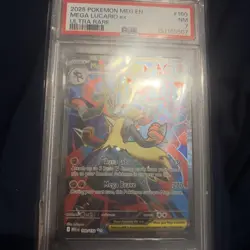PSA 10 Mega Lucario EX 160/132 Me01 Mega Evolution Ultra Rare Holo 2025 Pokemon - Image 2