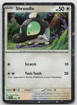 Shroodle 099 Scarlet & Violet Promo Pokemon Holo NM Promo - Image 1