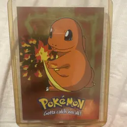 Pokemon Topps - #04 Charmander E4 of 12 - Regular - Blue Label - 2000 - LP - Image 1