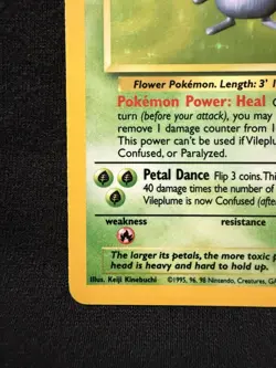 Pokemon TCG Jungle Vileplume 15/64 Holo Rare Unlimited English 1999 80 HP - Image 5