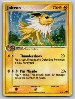 JOLTEON 3/17 RARE POP SERIES 3 POKEMON HOLO DMG - Image 1