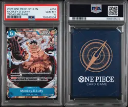 2025 ONE PIECE OP13-CARRYING ON HIS WILL TREASURE RARE MONKEY D. LUFFY PSA 10 - Image 3
