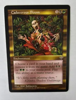 MTG MIRAGE CADAVEROUS BLOOM NM MAGIC THE GATHERING ENCHANTMENT RARE ENGLISH CARD - Image 3