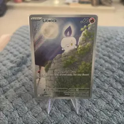 Litwick IR 101/086 SV White Flare Illustration Rare Pokemon Card NM - Image 1