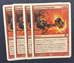 MTG 4X 8TH EDITION HAMMER OF BOGARDAN NM MAGIC THE GATHERING RARE SORCERY RED - Image 4