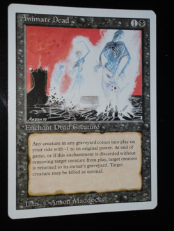 Animate Dead Revised Edition LP Lightly Played MTG Magic the Gathering - Image 1