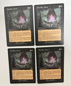 MTG 4X NEMESIS PARALLAX NEXUS NM MAGIC THE GATHERING ENCHANTMENT BLACK RARE - Image 2