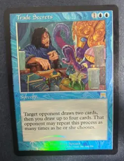 MTG FOIL ONSLAUGHT TRADE SECRETS NM MAGIC THE GATHERING RARE SORCERY BLUE - Image 5