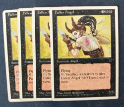 MTG 4X CHRONICLES FALLEN ANGEL NM MAGIC THE GATHERING RARE ENGLISH CREATURE - Image 1
