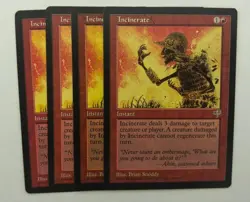 MTG 4X MIRAGE INCINERATE NM MAGIC THE GATHERING COMMON RED INSTANT ENGLISH - Image 5