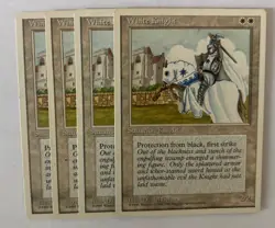 MTG 4X 4TH EDITION WHITE KNIGHT NM MAGIC THE GATHERING UNCOMMON CREATURE ENGLISH - Image 2