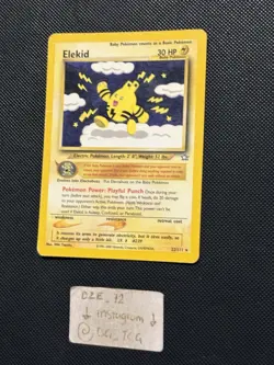 Pokemon Neo Genesis - Elekid - 22/111 Unlimited Edition - Non Holo Rare - MP-HP - Image 4