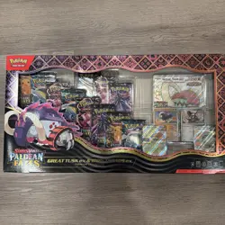 Pokemon TCG Paldean Fates Great Tusk & Iron Treads ex Premium Collection Sealed - Image 1