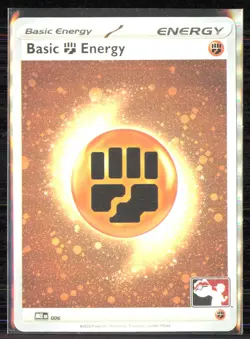 Basic Fighting Energy - Pokemon TCG Prize Pack Series COSMOS Holo Foil Swirl - Image 1
