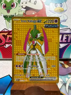 Iron Valiant ex 261/182 Gold - Paradox Rift - Pokemon TCG - SHIPS FAST - Image 1