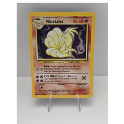 Pokemon TCG Base Set Ninetales 12/102 Holo Rare Unlimited English 1999 - Image 1