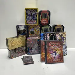 Mixed YU-GI-OH! TCG Empty Tins, Accessories, and Collectibles Bundle - Image 1