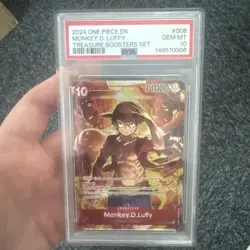 Monkey.D.Luffy (Treasure Booster Set) ST10-006 One Piece Promo Card - PSA 10 - Image 1
