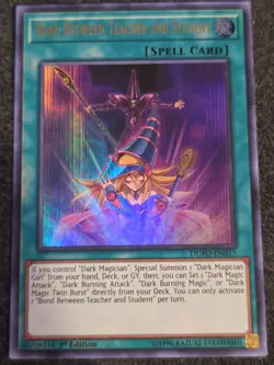 Bond Between Teacher and Student DUPO-EN017 1st Ed LP Yu-Gi-Oh! Card - Image 1