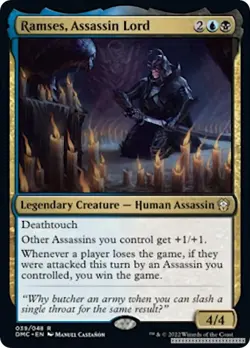Ramses, Assassin Lord [DMC - 39] - NM TCG MTG - Image 1