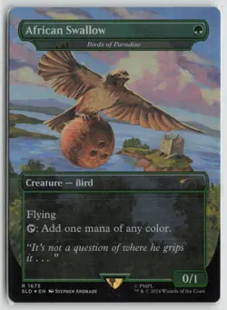 African Swallow - Birds of Paradise LP Foil 1675 Secret Lair Drop Series MTG - Image 1