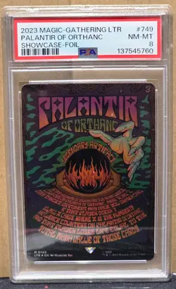 PALANTIR OF ORTHANC - FOIL POSTER BORDERLESS - LORD OF THE RINGS - MTG - PSA 8 - Image 1