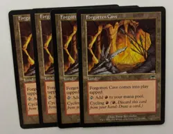 MTG 4X ONSLAUGHT FORGOTTEN CAVE NM MAGIC THE GATHERING COMMON LAND ENGLISH - Image 2