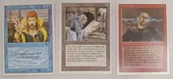 MTG Revised Edition Lot Of 3 Counterspell Library Of Leng Power Surge NM/MT - Image 1