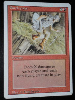 Earthquake Revised LP Lightly Played MTG Magic the Gathering - Image 1