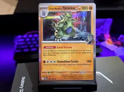 TEAM ROCKET'S TYRANITAR RARE HOLO 096/182 DESTINED RIVALS POKEMON NM - Image 1